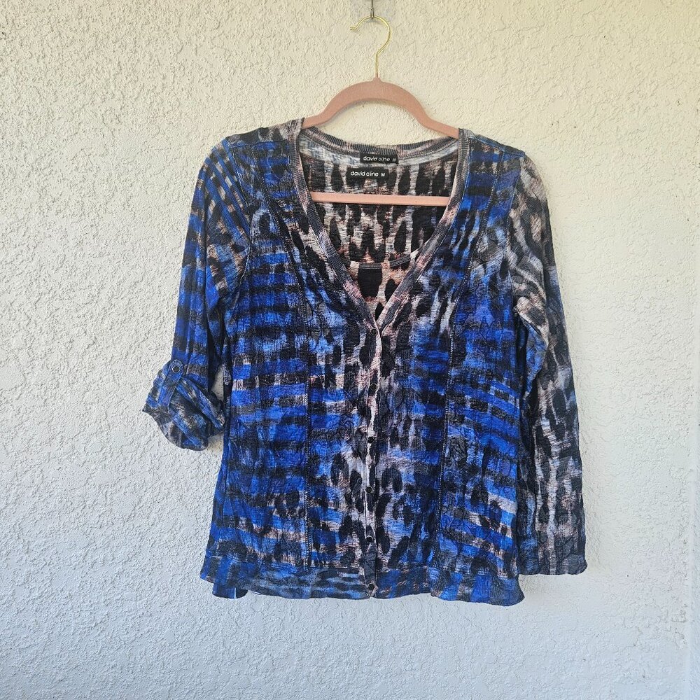 David Cline Animal Print Sweater and Tank Set